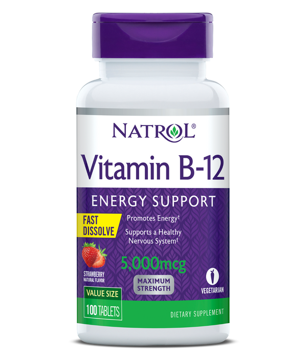 Natrol Vitamin B-12 Fast Dissolve Tablets Bottle